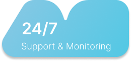 24/7 support and monitoring